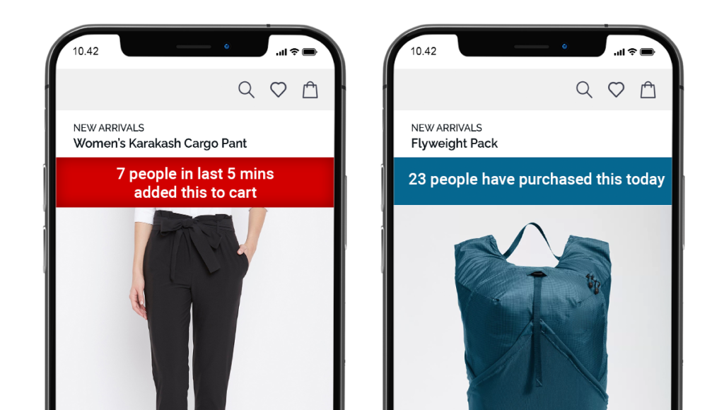 Social proof for product confidence
